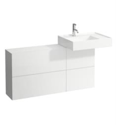 Laufen H4082920336401 Kartell 47 1/4" Wall Mount Single Basin Bathroom Vanity Base with Sideboard in White Matte