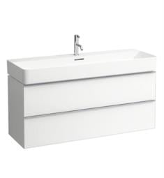 Laufen H4102221601001 Space 46 1/2" Wall Mount Single Basin Bathroom Vanity Base with Two Drawers in White Matte