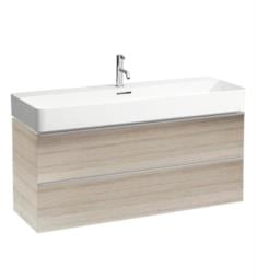 Laufen H4102221601011 Space 46 1/2" Wall Mount Single Basin Bathroom Vanity Base with Two Drawers in Light Walnut