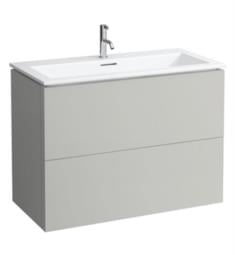 Laufen H860337641104U Kartell 39 3/8" Wall Mount Single Basin Bathroom Vanity with One Faucet Hole in Pebble Grey