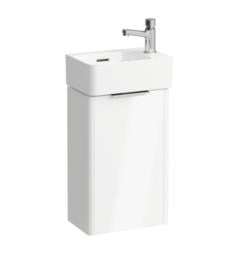 Laufen H8622802611061 Val 13 3/8" Wall Mount Single Basin Bathroom Vanity in White Glossy