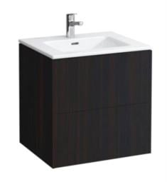 Laufen H8649602631041 Pro S 23 5/8" Wall Mount Single Basin Bathroom Vanity in Dark Brown Elm