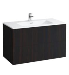 Laufen H8649622631041 Pro S 39 3/8" Wall Mount Single Basin Bathroom Vanity in Dark Brown Elm