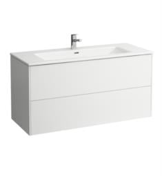 Laufen H8649632601041 Pro S 47 1/4" Wall Mount Single Basin Bathroom Vanity with One Faucet Hole in White Matte