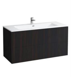 Laufen H8649632631041 Pro S 47 1/4" Wall Mount Single Basin Bathroom Vanity with One Faucet Hole in Dark Brown Elm