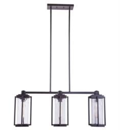 Craftmade 54173-OBG Pyrmont 3 Light 6 3/4" Incandescent Ceiling Mount Island Lighting in Oiled Bronze Gilded