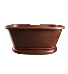 Barclay COTDR7H61K-AC Reedley 61" Copper Double Roll Top Tub