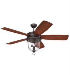 Craftmade FB60OBG5 Fredericksburg 5 Blades 60" Indoor Ceiling Fan with LED Light Kit in Oiled Bronze Gilded