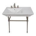 Barclay 960WH- Opulence Small Console with Brass Stand for 