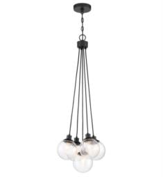 Craftmade 53395 Que 5 Light 14 3/4" Incandescent Indoor Clear Seeded Glass Pendant