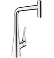 Hansgrohe 73816 Metris Select 1.75 GPM 2-Spray Pull Out Kitchen Faucet with Select On/Off Push Button