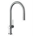 Hansgrohe 72800 Talis N 8 3/4" HighArc Kitchen Faucet with O-Style 2-Spray Pull-Down