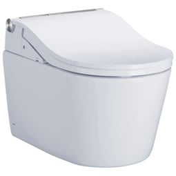 TOTO CWT4474547CMFGA#MS RW 22 7/8" One Piece 1.28 GPF & 0.9 GPF Dual Flush Elongated Wall-Hung Toilet with RP Washlet+