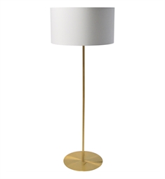 Dainolite MM221F-AGB-790 Maine 1 Light 22" Floor Lamp Portable Light in Aged Brass Finish and White Jewel Tones Shade