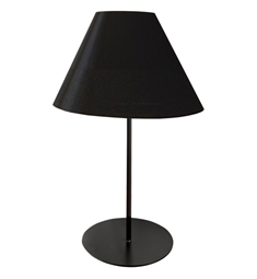 Dainolite MM142T-BK-797 Maine 1 Light 27" Decorative Table Lamp Portable Light in Matte Black Finish and Black Shade