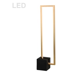 Dainolite FLN-LEDT25 Florence 21.6W LED 26" Table Lamp in Aged Brass with Concrete Base