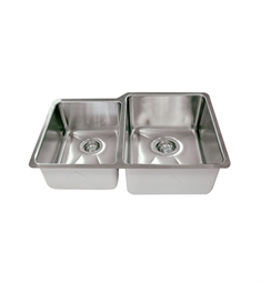 Empire Industries A-15RC Atlas 32" Stainless Steel Double Bowl Sink