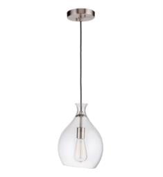 Craftmade P950BNK1 Zuni 1 Light 8 3/4" Incandescent Clear Glass Pendant in Brushed Polished Nickel