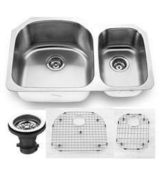 Empire Industries SP-5C Premium 32" Double Bowl Stainless Steel Kitchen Sink
