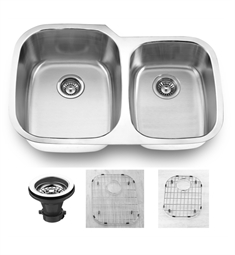 Empire Industries SP-6C Premium 32" Double Bowl Stainless Steel Kitchen Sink