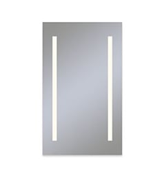 Robern YC2440D4P13 Vitality W 23 1/4" x H 39 3/8" Lighted Medicine Cabinet with Column Light Pattern in 3000 Kelvin Temperature, Dimmable and Electrical Outlet