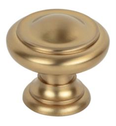 Top Knobs M1565 Nouveau III 1 1/8" Zinc Alloy Round/Mushroom Shape Dome Cabinet Knob in Honey Bronze