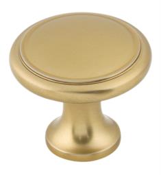 Top Knobs M2197 Nouveau 1 1/8" Zinc Alloy Round/Mushroom Shape Ringed Cabinet Knob in Honey Bronze