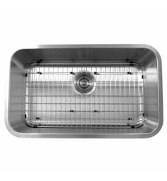 Nantucket NS3018-10-16 Sconset 30" Single Bowl Rectanglar Undermount Kitchen Sink in Stainless Steel