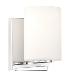 Access Lighting 62580LEDDLP-CH-OPL Oslo 1 Light LED W 4 1/2" Wall Sconce in Chrome with Opal Glass Diffuser