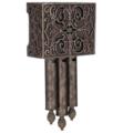 Craftmade CA3-RC Westminster 10 1/8" Carved Short Chime in Hand Painted Renaissance Crackle