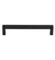 Top Knobs M2631 Bar Pulls 6 3/8" Center to Center Steel Amwell Handle Cabinet Pull in Flat Black