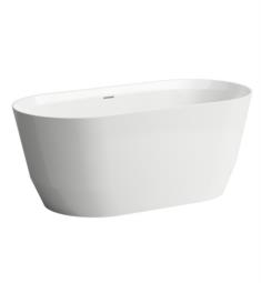 Laufen H243952000000U Pro 59" Marbond Freestanding Oval Bathtub with Integrated Overflow in White