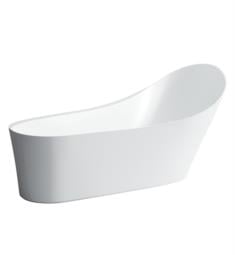Laufen H245802000000U Palomba 70 7/8" Solid Surface Freestanding Oval Bathtub in White