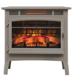 Duraflame DFI-5010-05 24" Freestanding 3D Infrared Electric Fireplace Stove in French Grey with Remote Control