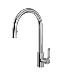 Rohl U.4544HT Armstrong 16 3/4" Pull Down Kitchen Faucet with Metal Lever Handle