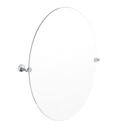 Watermark 313-0.9B York 25 1/2" Frameless Wall Mount Oval Pivot Bathroom Mirror