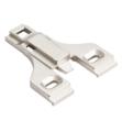 Hardware Resources 400.3454.75 Heavy Duty 1/8" Non-Cam Adjustable Zinc Die Cast Plate in Polished Nickel