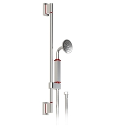 Rubinet 4GRT0 R10 28 5/8" Adjustable Slide Bar with Hand Held Shower Assembly
