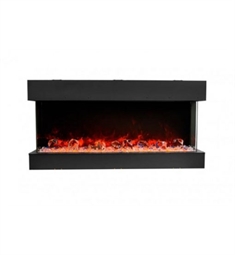 Amantii 72-TRV-SLIM TRV-VIEW Slim Series 72" 3 Sided Glass Fireplace