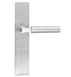 Emtek 16B4SS 10" Non-Keyed Fixed Outside Handle Multi Point Door Entry Set with 3 5/8" Center Modern Plates in Stainless Steel
