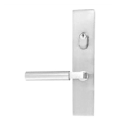 Emtek 17B1SS 10" American Cylinder Multi Point Keyed Door Entry Set with 6" Center Modern Plates in Stainless Steel