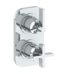 Watermark 37-T25-BL2 Blue 3 1/2" Wall Mount Mini Thermostatic Shower Trim with Build-In Control
