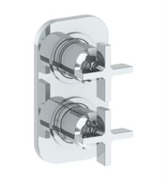 Watermark 37-T25-BL3 Blue 3 1/2" Wall Mount Mini Thermostatic Shower Trim with Build-In Control
