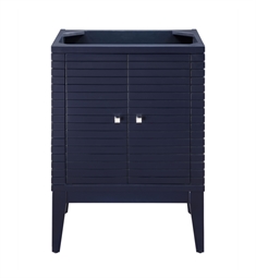 James Martin E213-V24-NVB Linden 24" Single Vanity Cabinet in Navy Blue without Countertop without Countertop