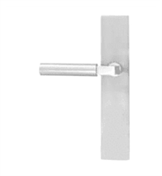 Emtek 17B6SS 10" Non-Keyed American Cylinder Fixed Thumbturn Patio Passage Multi Point Trim in Stainless Steel