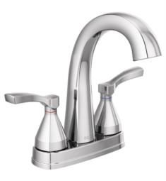 Delta 25775-MPU-DST Stryke 7 3/8" Two Lever Handle Centerset Bathroom Sink Faucet with Pop-Up Drain