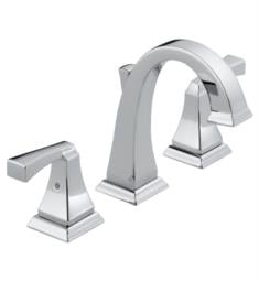 Delta 3551-MPU-DST Dryden 6 1/4" Two Lever Handle Widespread Bathroom Sink Faucet with Pop-Up Drain