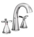 Delta 357756-MPU-DST Stryke 7 3/8" Two Cross Handle Widespread Bathroom Sink Faucet with Pop-Up Drain