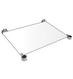 Watermark CON24-TRN-0.8 Transitional 18 1/2" Wall Mount Tempered Glass Shelf for 24" Console Leg