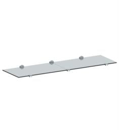 Watermark CON60-SUT-0.8 Sutton 51" Wall Mount Tempered Glass Shelf for 60" Double Console Leg